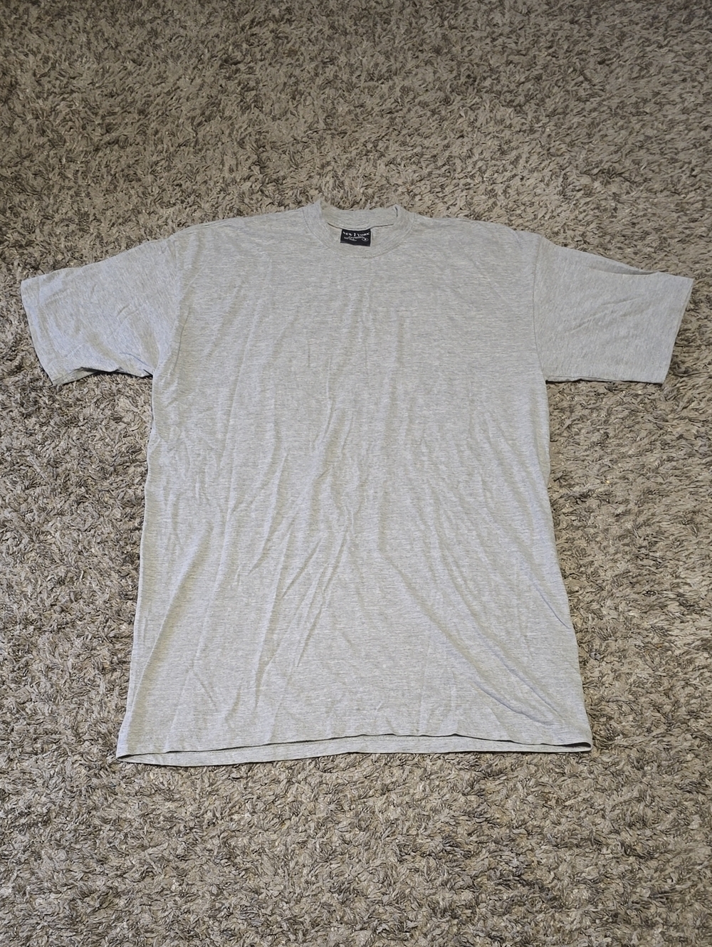Classic Crew Neck Men’s T-Shirt - Light Gray - Picture 1 of 3